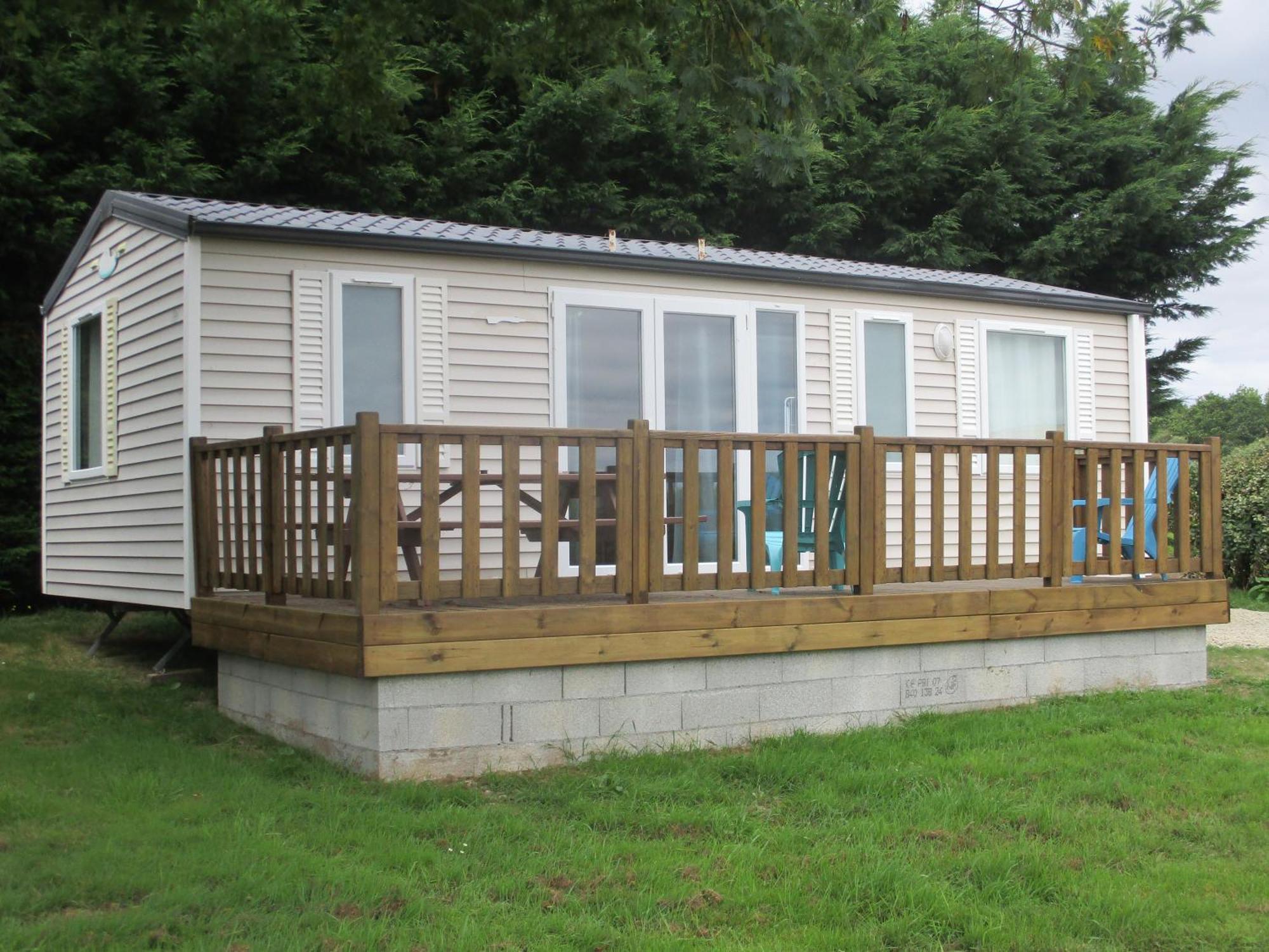 Les Mobile Home De Kerroyal Garlan Exteriér fotografie